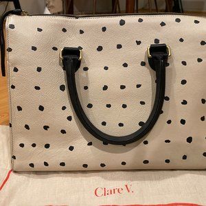 Clare V. Sandrine Polka Dot Bag